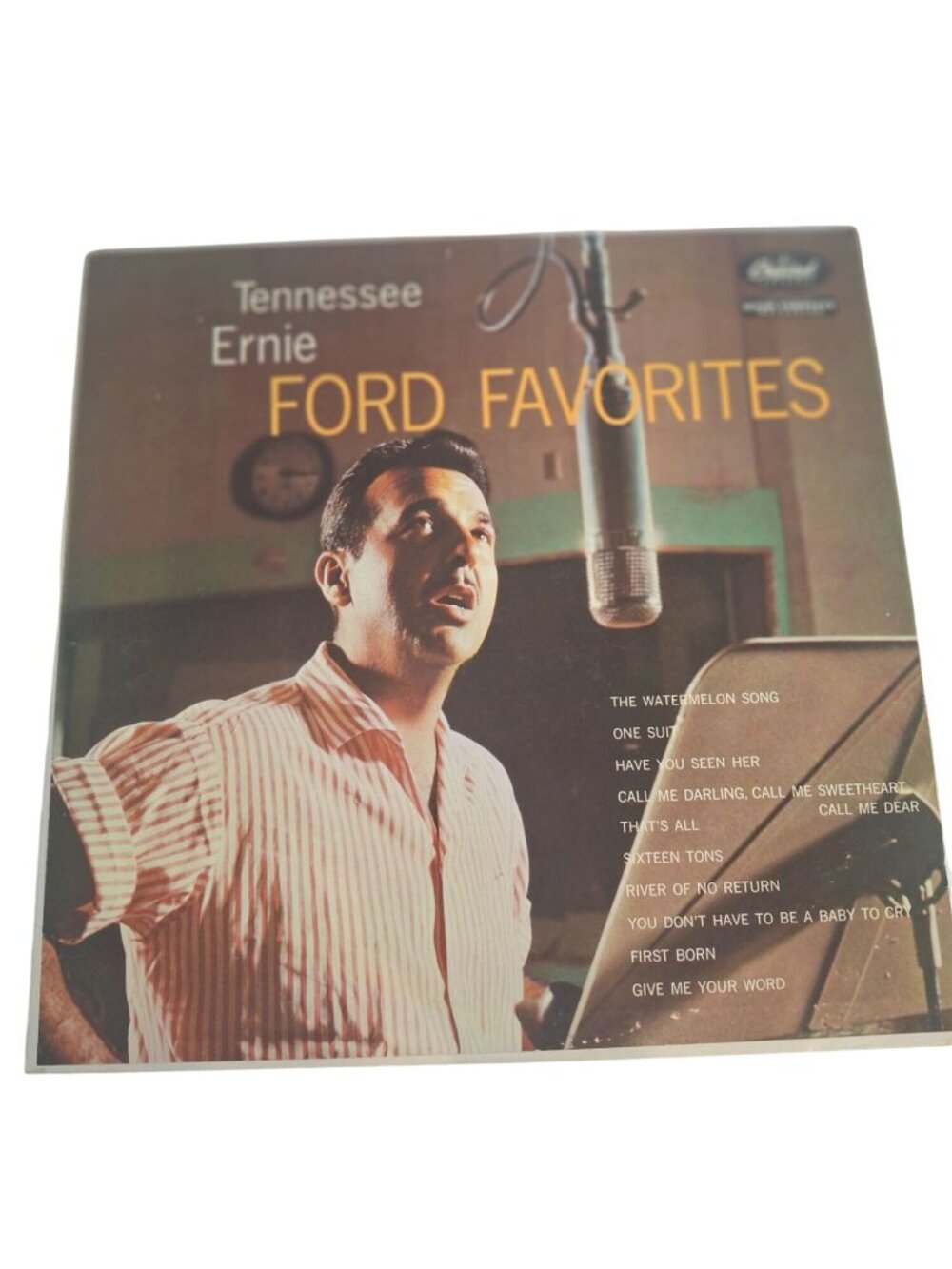 Tennessee Ernie Ford Favorites Vinyl LP 1957 Capitol T-841 Mono Sixteen Tons